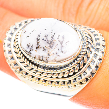 Dendritic Opal Rings handcrafted by Ana Silver Co - RING120407