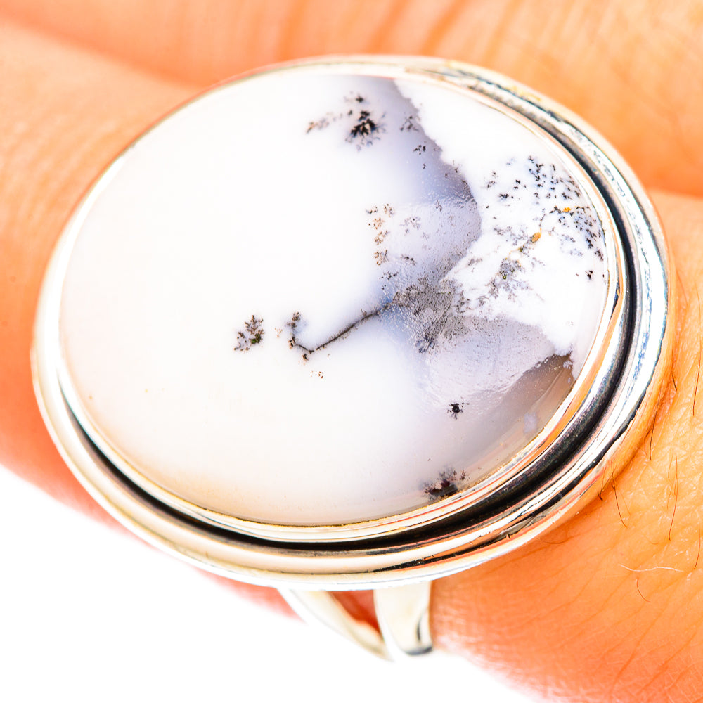 Dendritic Opal Rings handcrafted by Ana Silver Co - RING120410