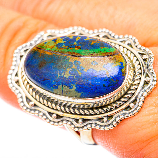 Azurite Rings handcrafted by Ana Silver Co - RING120414