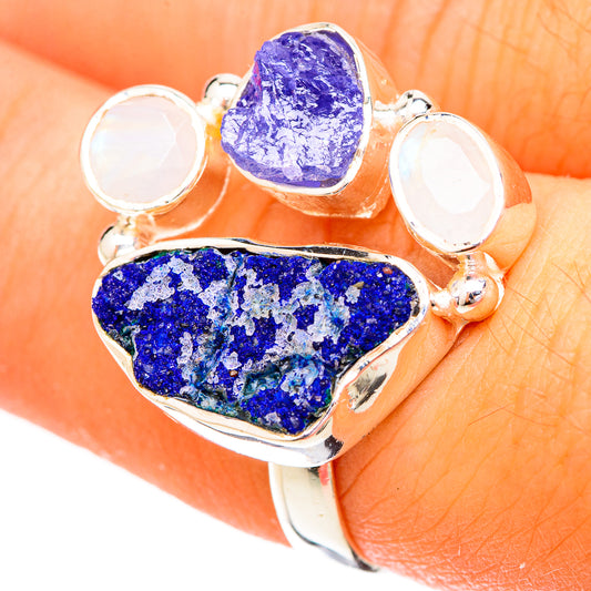 Azurite Rings handcrafted by Ana Silver Co - RING120424