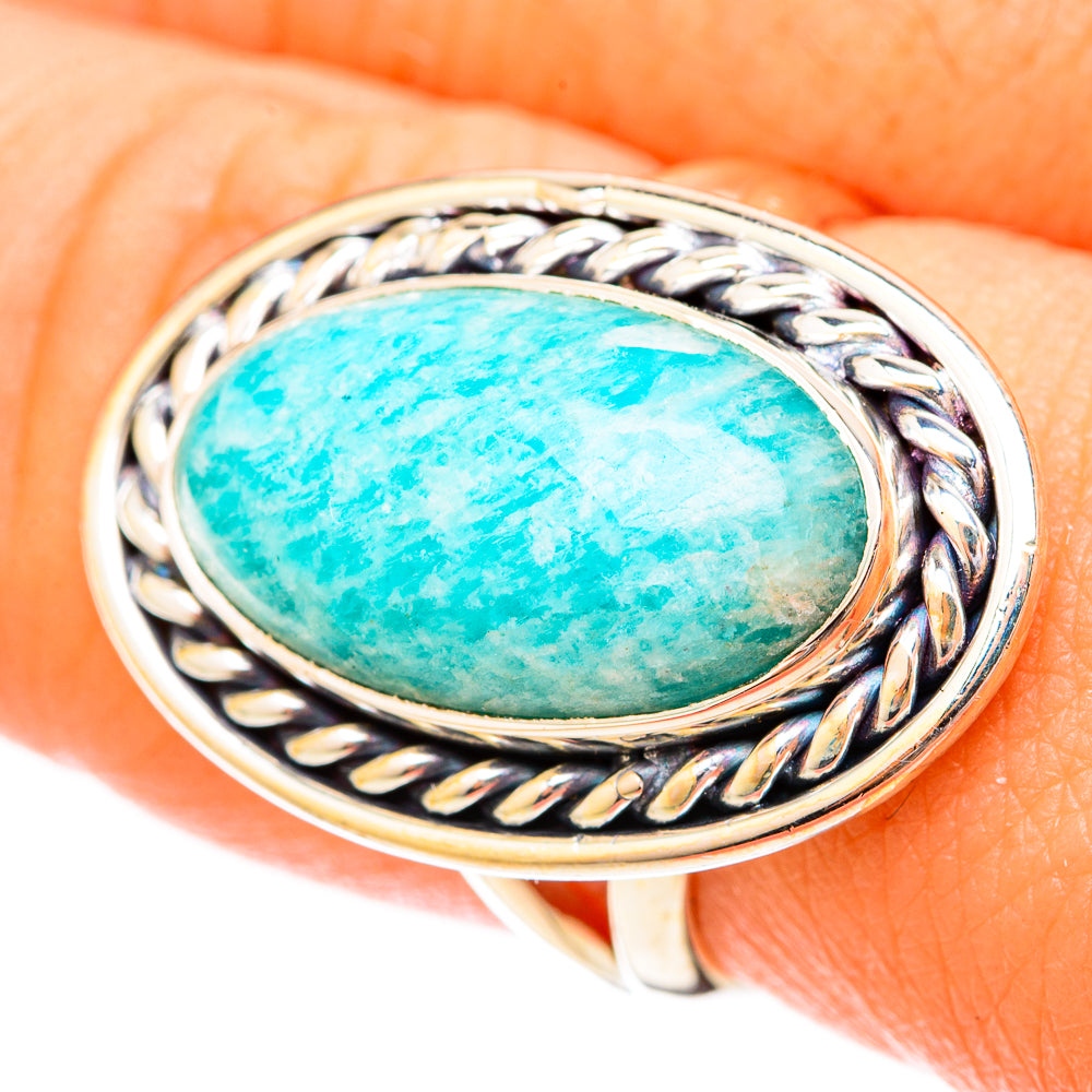 Amazonite Rings handcrafted by Ana Silver Co - RING120434