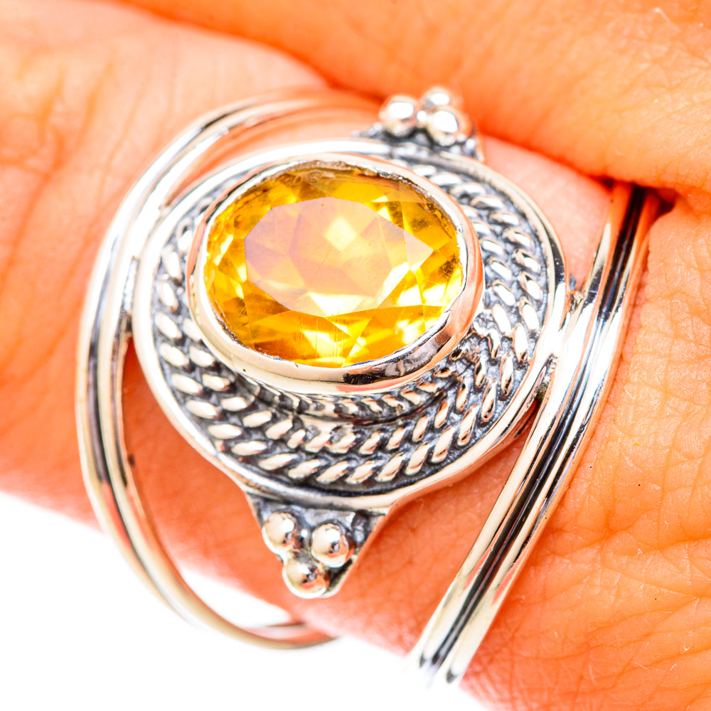 Citrine Rings handcrafted by Ana Silver Co - RING120438