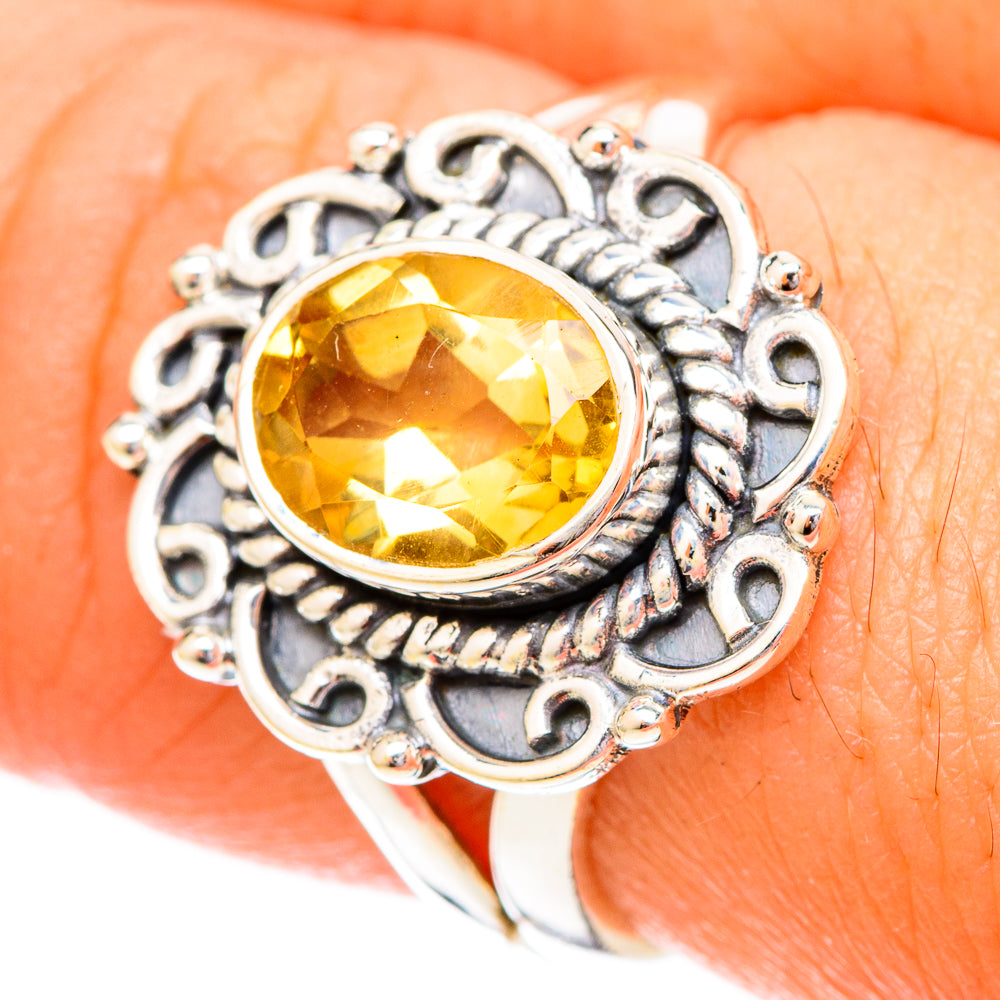 Citrine Rings handcrafted by Ana Silver Co - RING120439