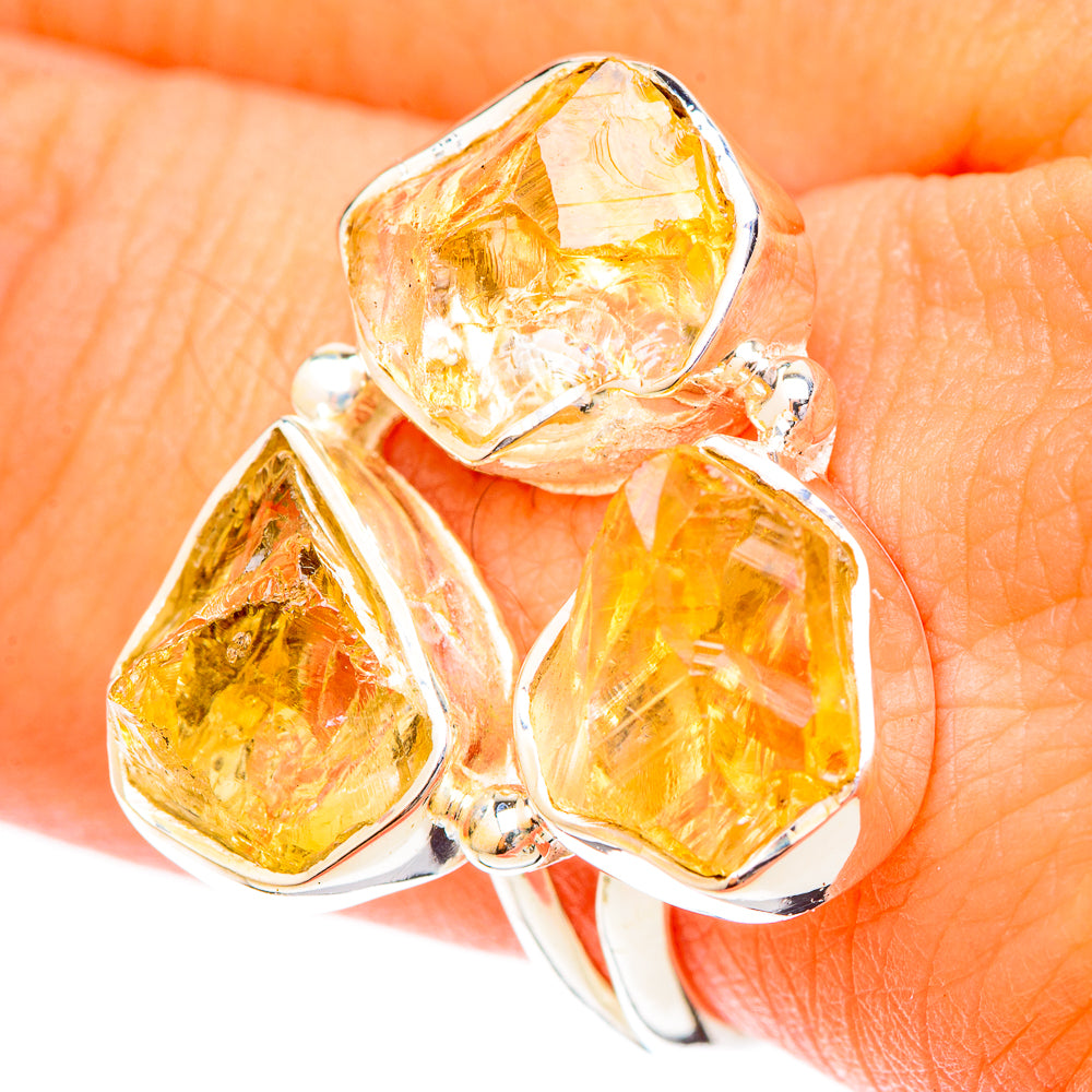 Citrine Rings handcrafted by Ana Silver Co - RING120441