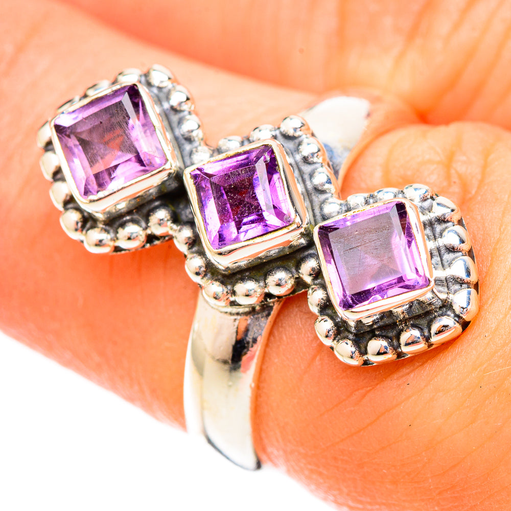 Amethyst Rings handcrafted by Ana Silver Co - RING120448