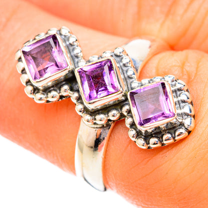 Amethyst Rings handcrafted by Ana Silver Co - RING120448
