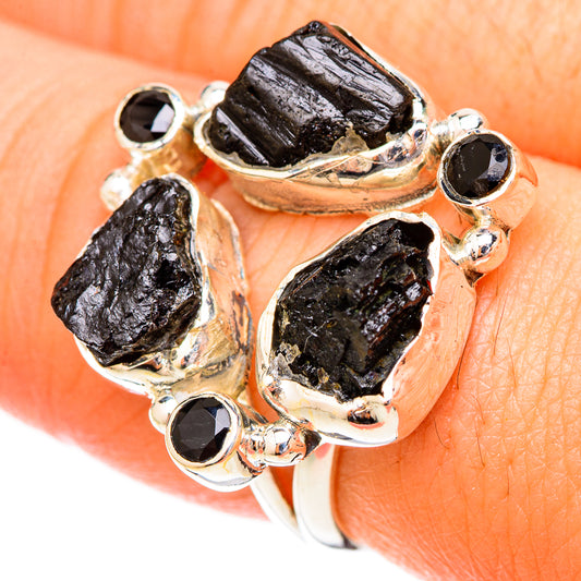 Black Tourmaline Rings handcrafted by Ana Silver Co - RING120449