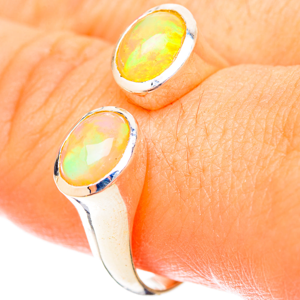 Ethiopian Opal Rings handcrafted by Ana Silver Co - RING120458