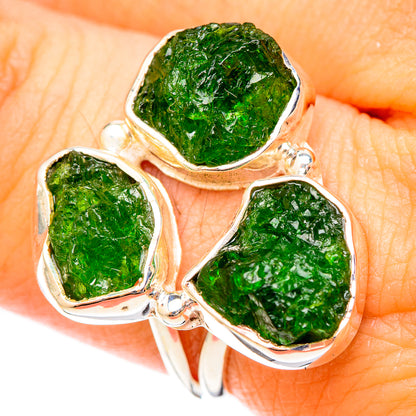 Chrome Diopside Rings handcrafted by Ana Silver Co - RING120467