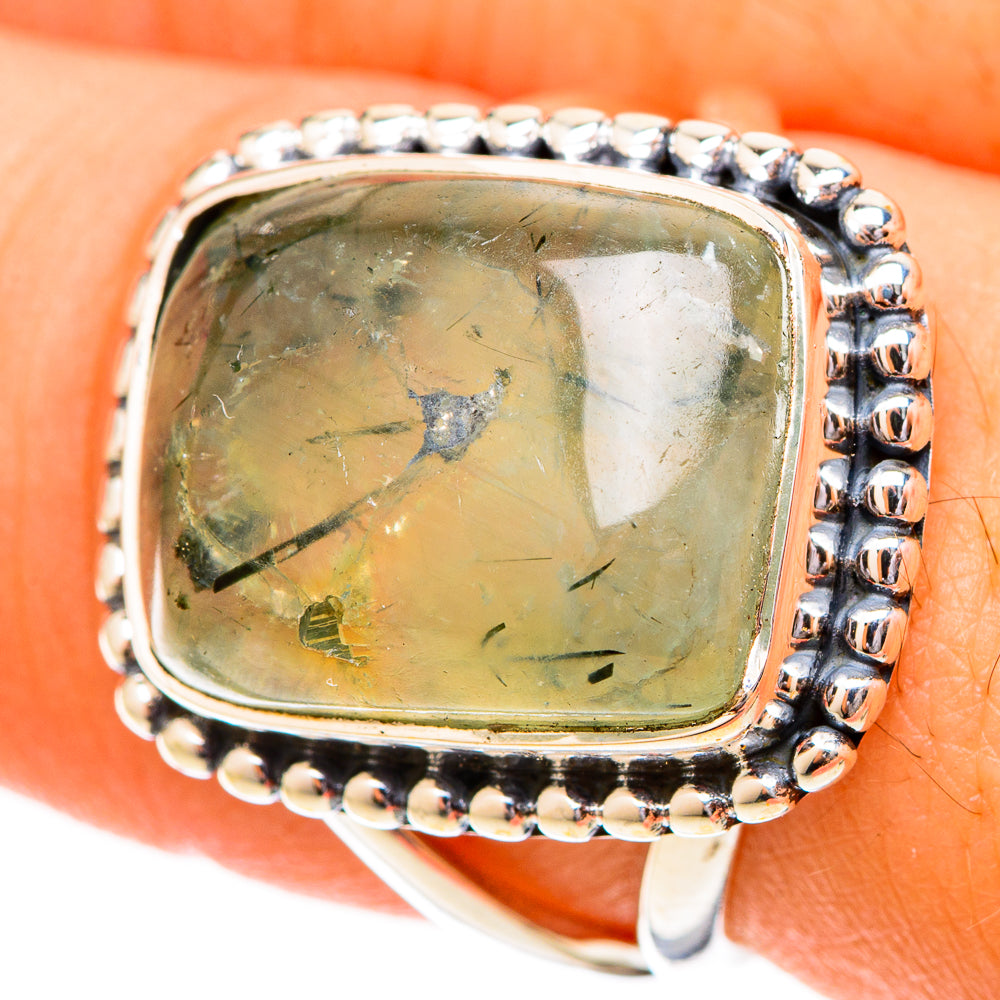 Prehnite Rings handcrafted by Ana Silver Co - RING120469