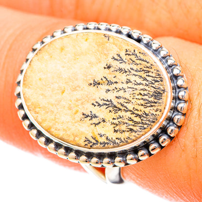 Germany Psilomelane Dendrite Rings handcrafted by Ana Silver Co - RING120473
