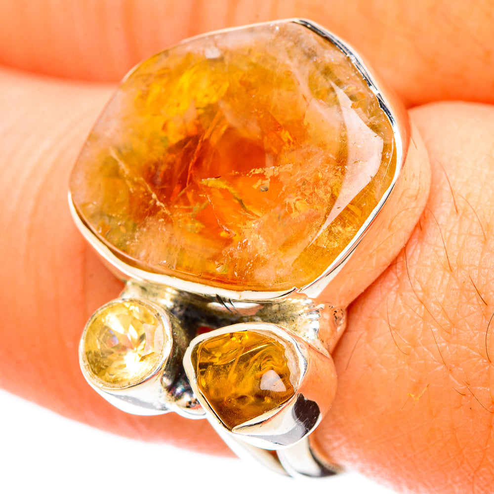 Citrine Rings handcrafted by Ana Silver Co - RING120476
