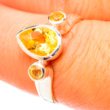 Citrine Rings handcrafted by Ana Silver Co - RING120477