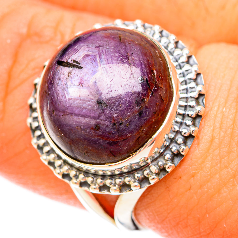 Star Ruby Rings handcrafted by Ana Silver Co - RING120481