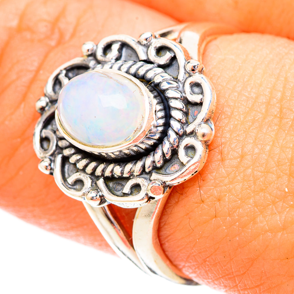 Ethiopian Opal Rings handcrafted by Ana Silver Co - RING120496