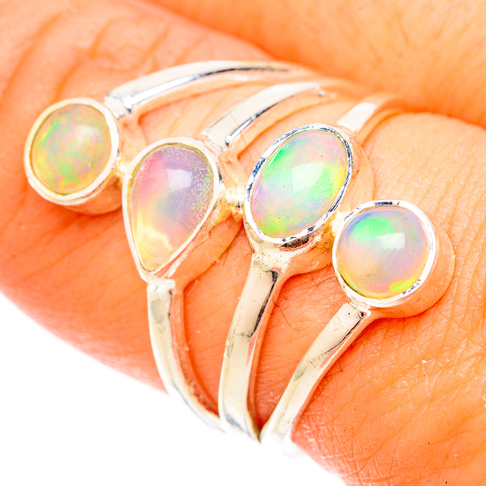 Ethiopian Opal Rings handcrafted by Ana Silver Co - RING120497
