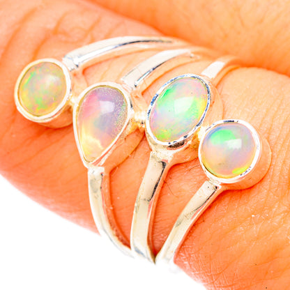 Ethiopian Opal Rings handcrafted by Ana Silver Co - RING120497