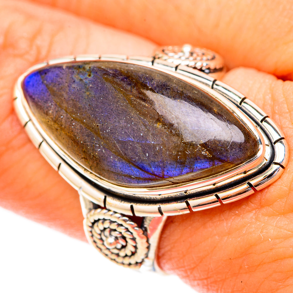 Labradorite Rings handcrafted by Ana Silver Co - RING120499