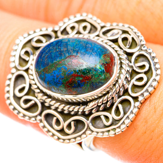 Azurite Rings handcrafted by Ana Silver Co - RING120501