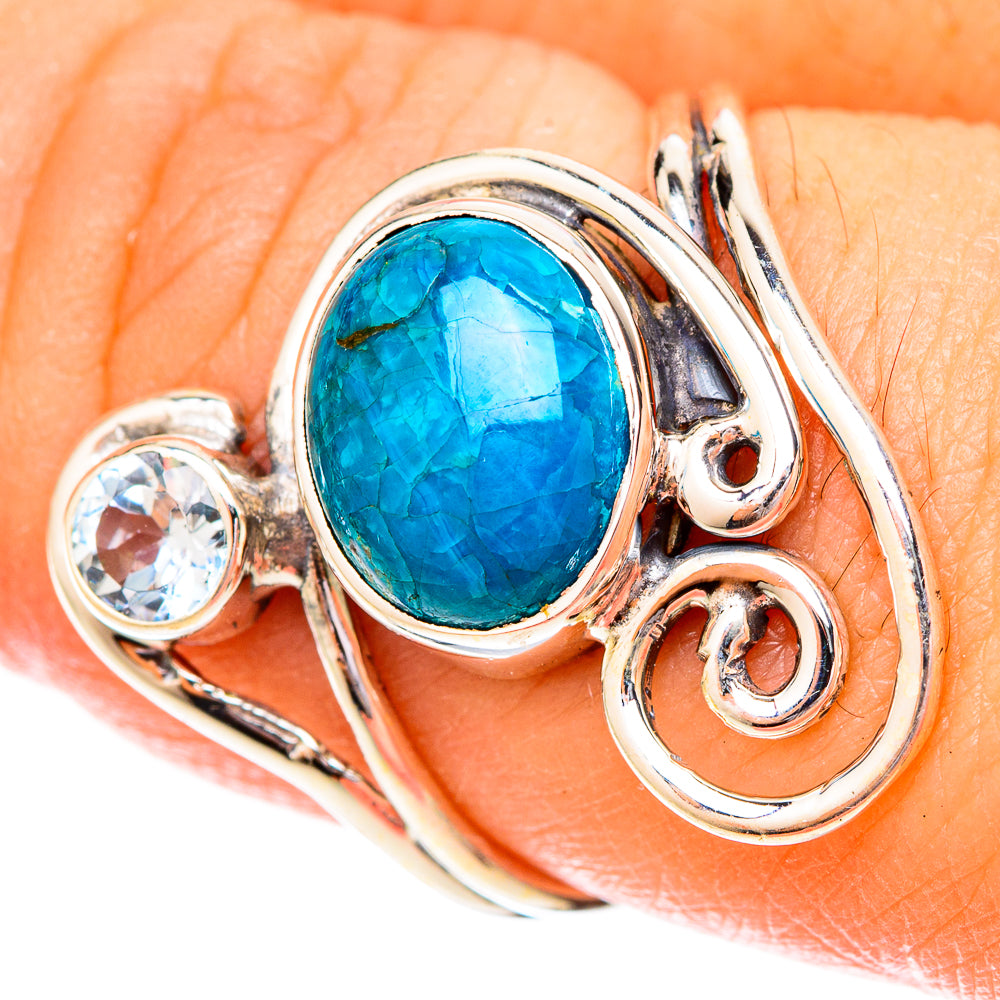 Chrysocolla Rings handcrafted by Ana Silver Co - RING120502