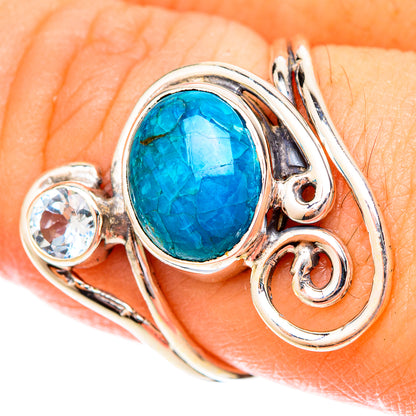 Chrysocolla Rings handcrafted by Ana Silver Co - RING120502
