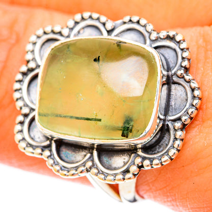 Prehnite Rings handcrafted by Ana Silver Co - RING120505