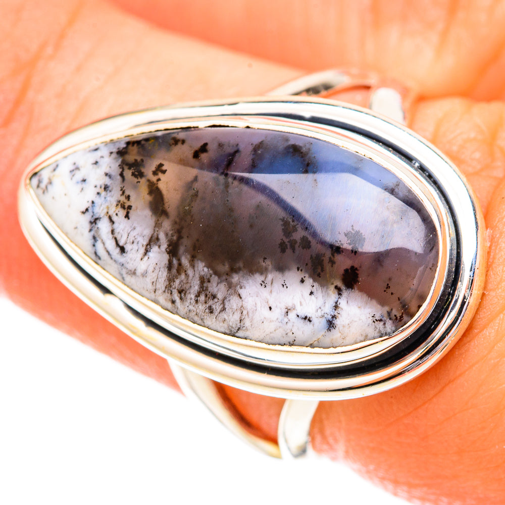 Dendritic Opal Rings handcrafted by Ana Silver Co - RING120529