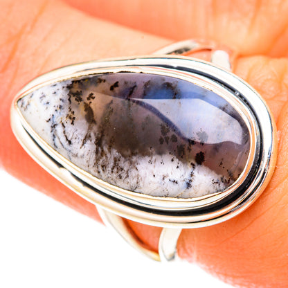 Dendritic Opal Rings handcrafted by Ana Silver Co - RING120529