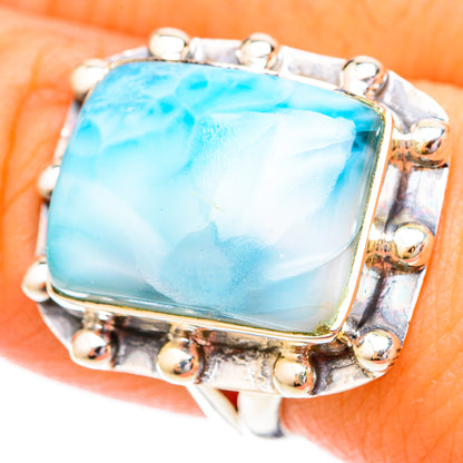 Larimar Rings handcrafted by Ana Silver Co - RING120533