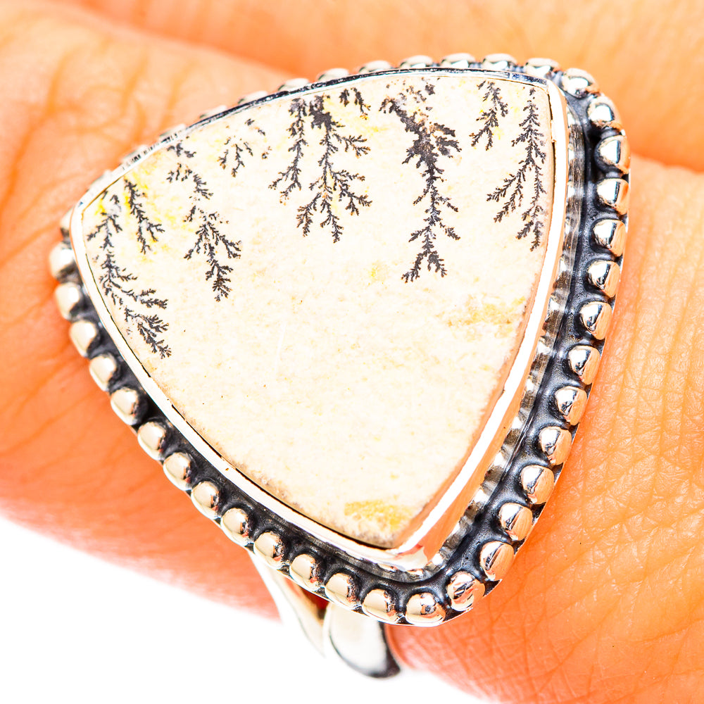 Germany Psilomelane Dendrite Rings handcrafted by Ana Silver Co - RING120546