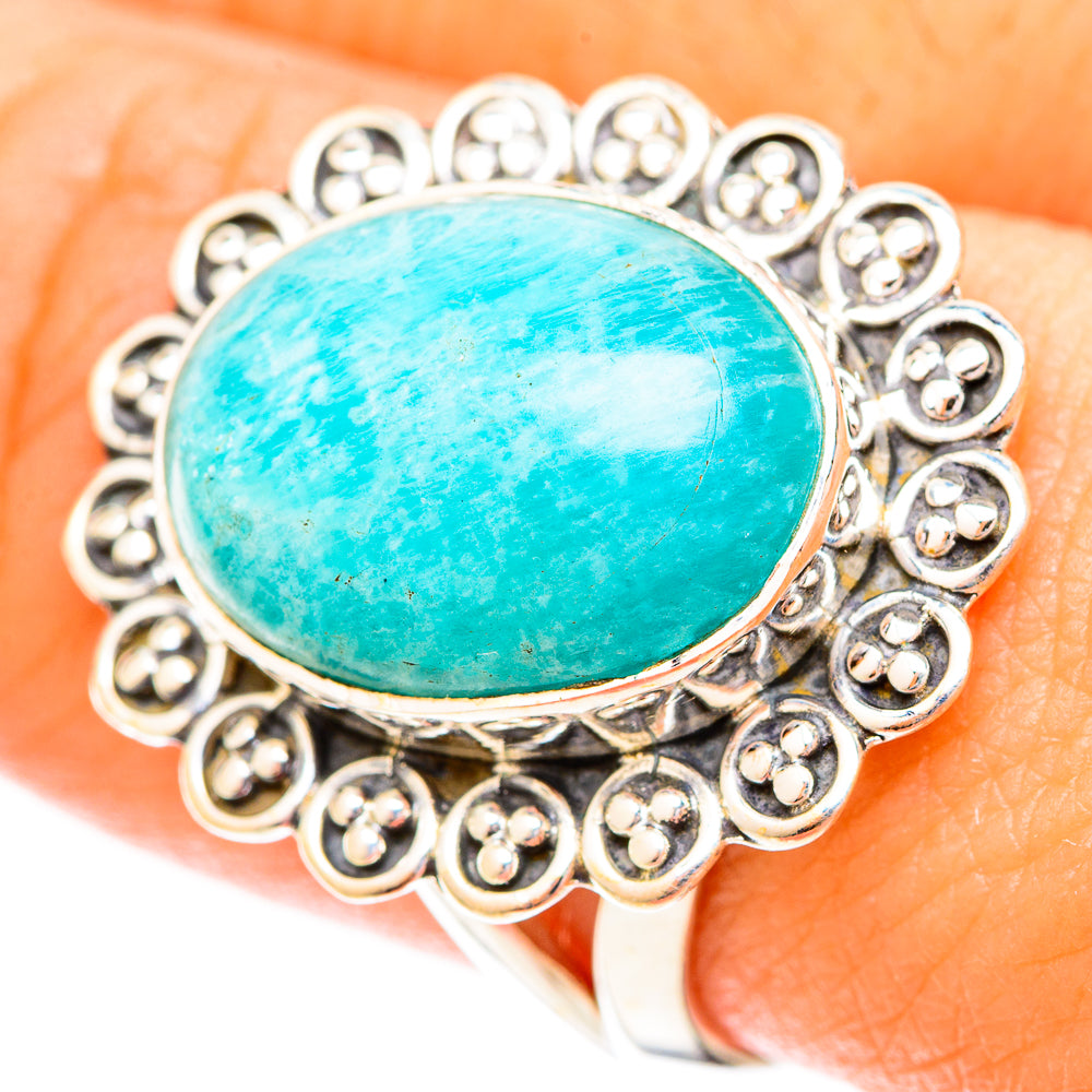 Amazonite Rings handcrafted by Ana Silver Co - RING120575
