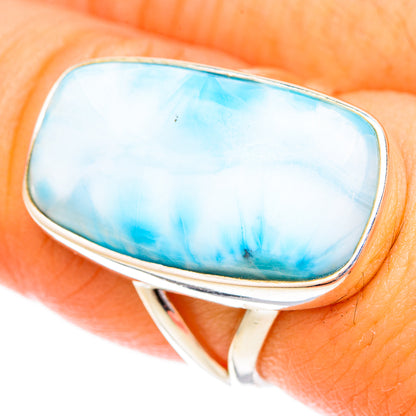 Larimar Rings handcrafted by Ana Silver Co - RING120598