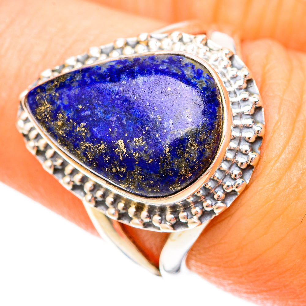 Lapis Lazuli Rings handcrafted by Ana Silver Co - RING120601