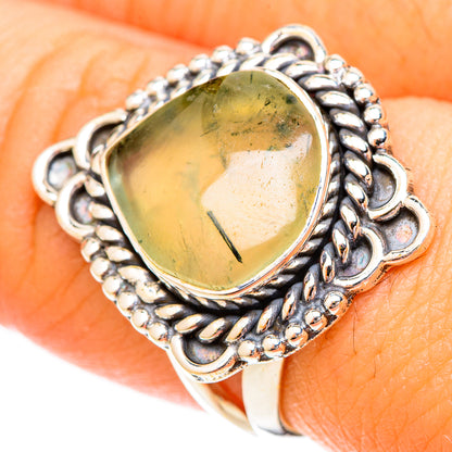 Prehnite Rings handcrafted by Ana Silver Co - RING120608