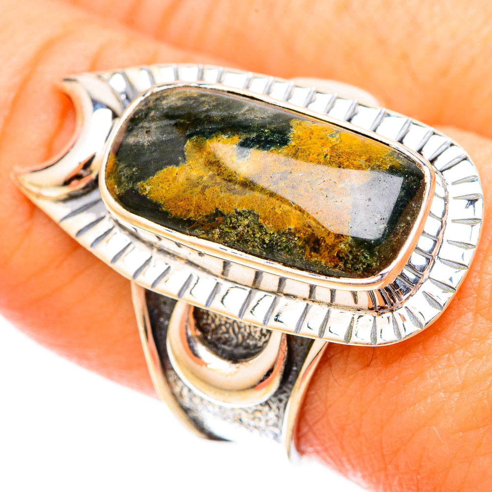 Ocean Jasper Rings handcrafted by Ana Silver Co - RING120610