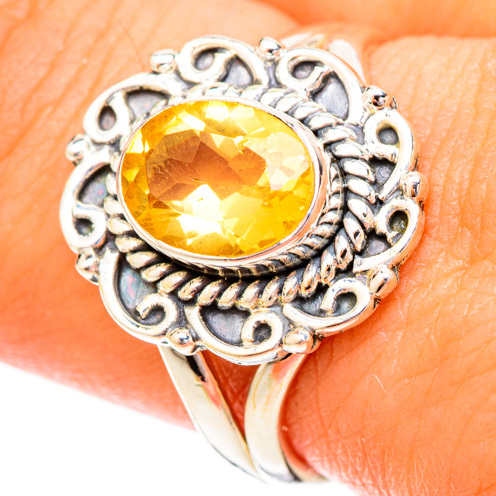 Citrine Rings handcrafted by Ana Silver Co - RING120612