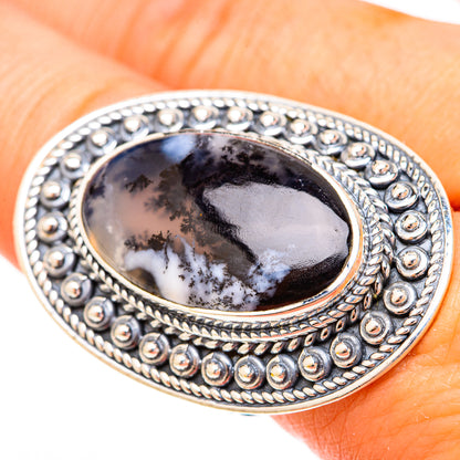 Dendritic Opal Rings handcrafted by Ana Silver Co - RING120625