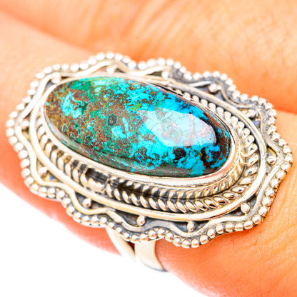 Chrysocolla Rings handcrafted by Ana Silver Co - RING120646