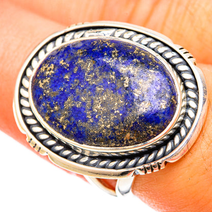 Lapis Lazuli Rings handcrafted by Ana Silver Co - RING120647