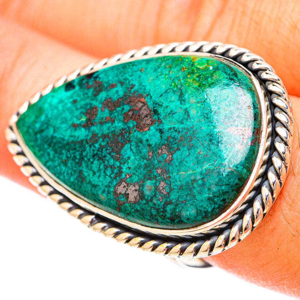 Chrysocolla Rings handcrafted by Ana Silver Co - RING120649