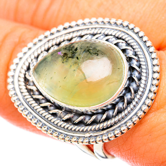Prehnite Rings handcrafted by Ana Silver Co - RING120657