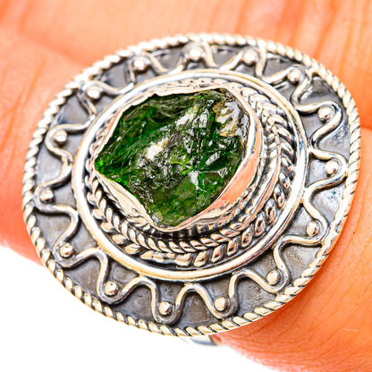 Chrome Diopside Rings handcrafted by Ana Silver Co - RING120658