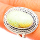 Lemon Chrysoprase Rings handcrafted by Ana Silver Co - RING120659