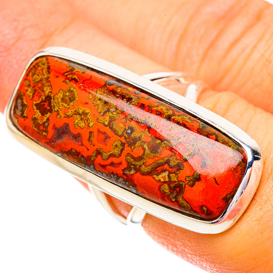Moroccan Agate Rings handcrafted by Ana Silver Co - RING120660