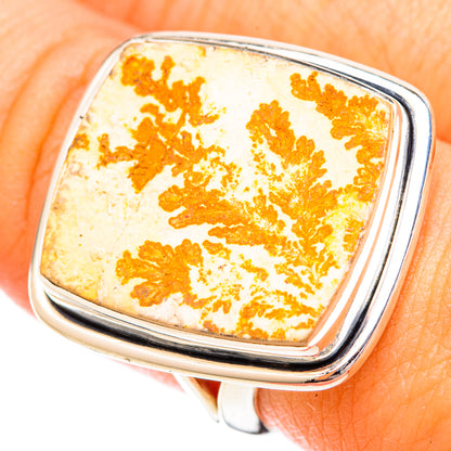Germany Psilomelane Dendrite Rings handcrafted by Ana Silver Co - RING120661