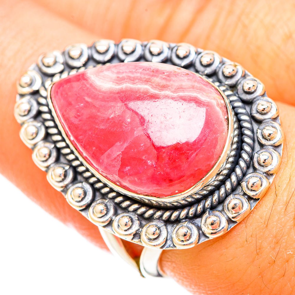 Rhodochrosite Rings handcrafted by Ana Silver Co - RING120665