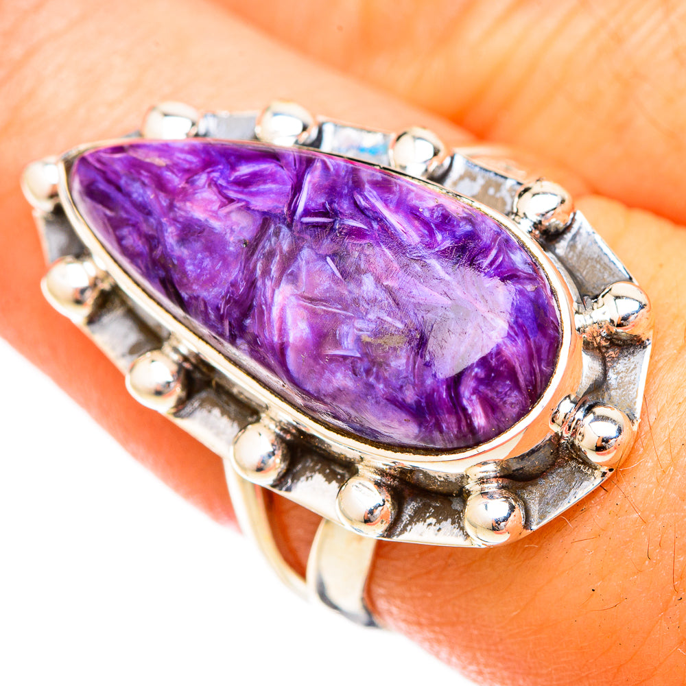 Charoite Rings handcrafted by Ana Silver Co - RING120669