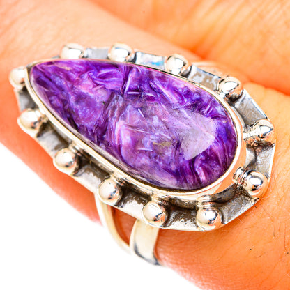 Charoite Rings handcrafted by Ana Silver Co - RING120669