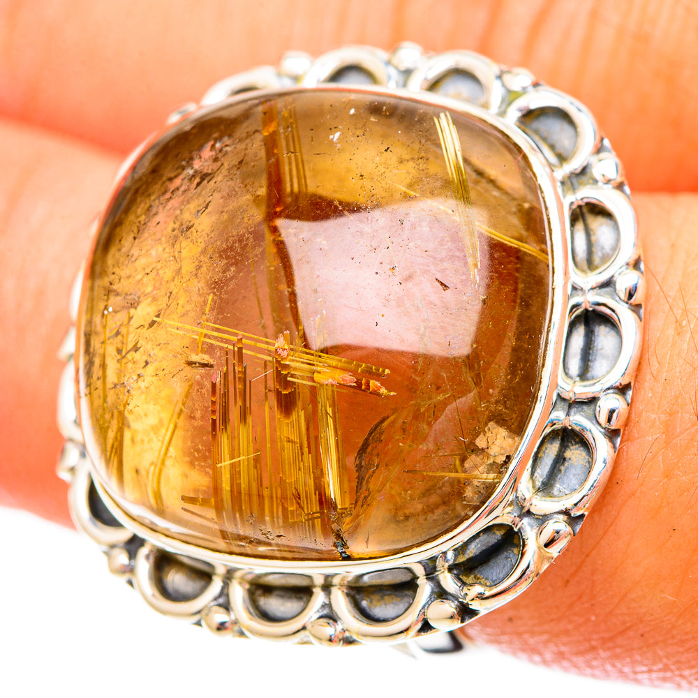 Rutilated Quartz Rings handcrafted by Ana Silver Co - RING120680