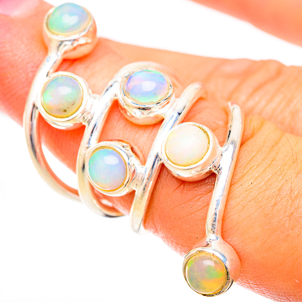 Ethiopian Opal Rings handcrafted by Ana Silver Co - RING120683